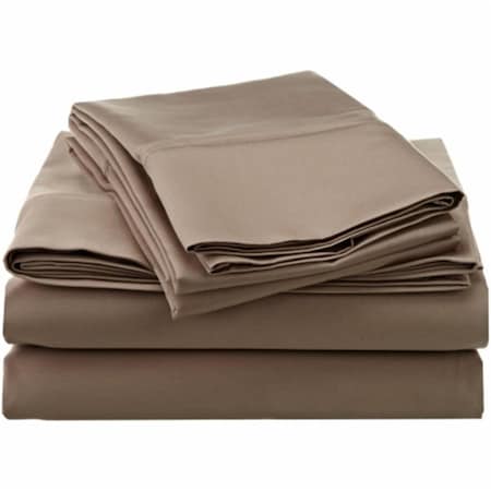 Superior  Egyptian Cotton 1200 Thread Count Solid Sheet Set  Full-Taupe 1200FLSH SLTP